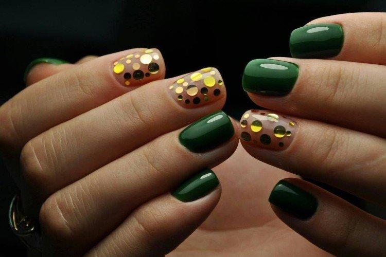 Green manicure 2021: beautiful and fashionable ideas (50 photos)