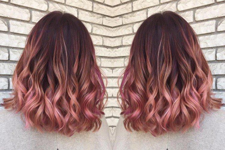 Pastelová balayage pre tmavé vlasy Pastelová balayage pre tmavé vlasy
