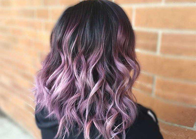 Pastelová balayage pre tmavé vlasy Pastelová balayage pre tmavé vlasy