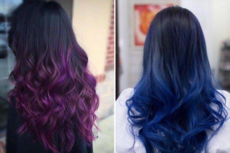 Farebná balayage pre tmavé vlasy Farebná balayage pre tmavé vlasy