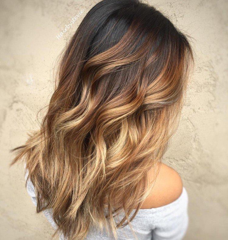 Balayage pre tmavé vlasy - fotografie a nápady Balayage pre tmavé vlasy - fotografie a nápady