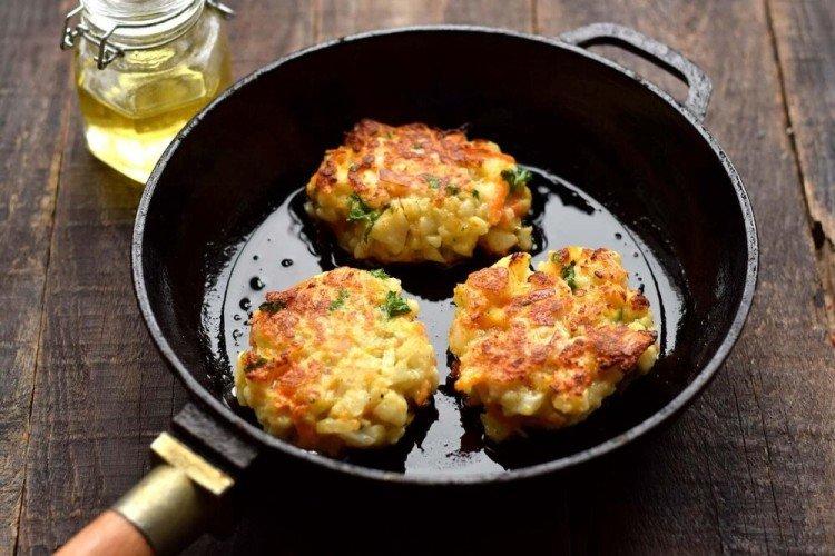 Karfiolové rezne s krupicou Karfiolové rezne s krupicou