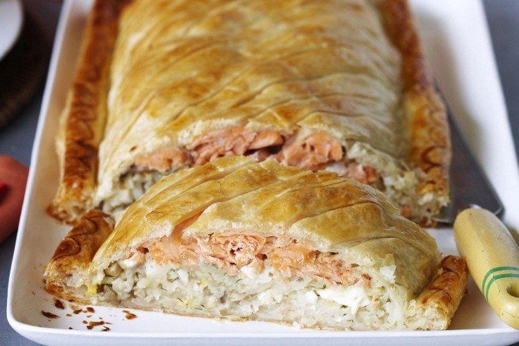 Puff pastry fish pie Puff pastry fish pie