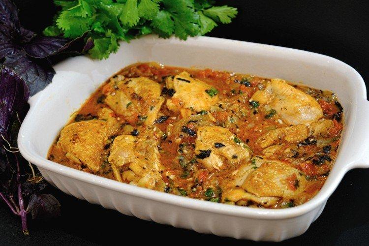 Chicken chakhokhbili in the oven Chicken chakhokhbili in the oven