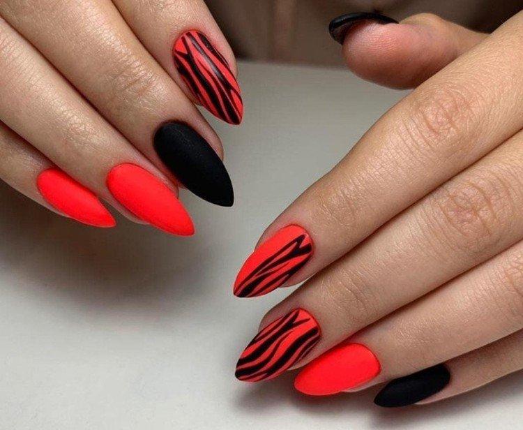 Bright manicure for long nails Bright manicure for long nails