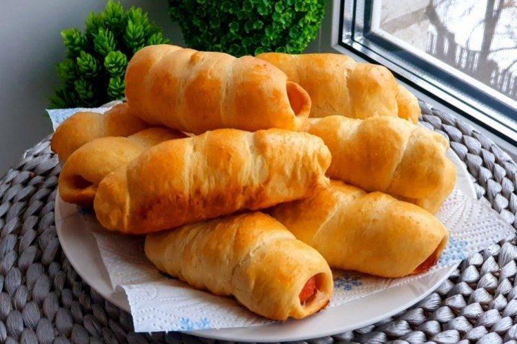 Klobásy v cestíčku v multivarke Klobásy v cestíčku v multivarke