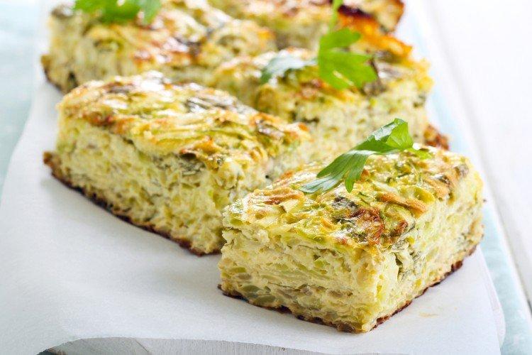 Zeleninový kastról s tvarohom Zeleninový kastról s tvarohom