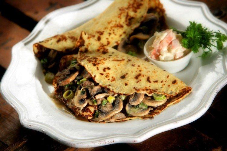 Hubová náplň na palacinky Hubová náplň na palacinky