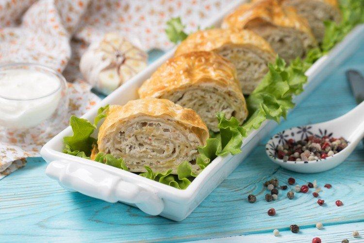 Konzervované ryby v chlebe pita Konzervované ryby v chlebe pita