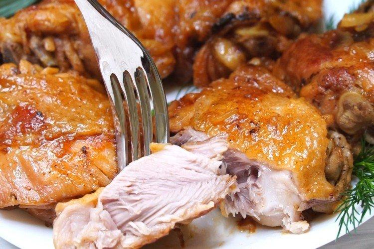Kuracie stehná pečené v pive Kuracie stehná pečené v pive