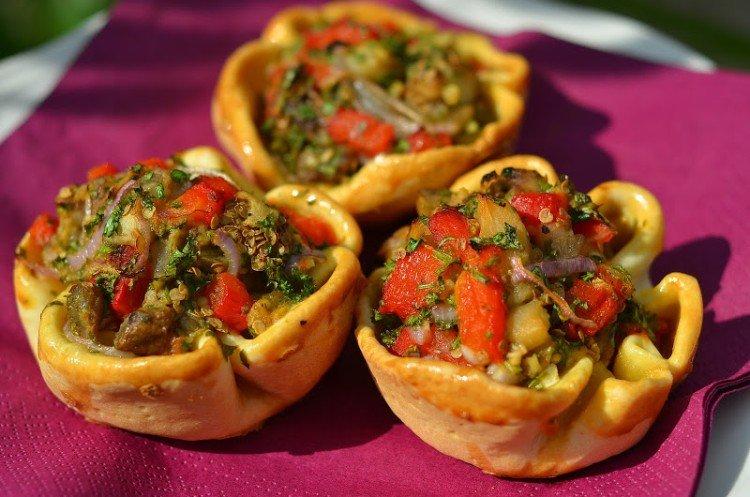 Baklažánová plnka pre tartaletky Baklažánová plnka pre tartaletky