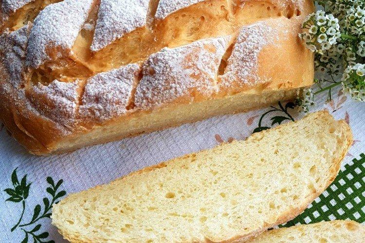 Bread with sour cream in the oven Bread with sour cream in the oven