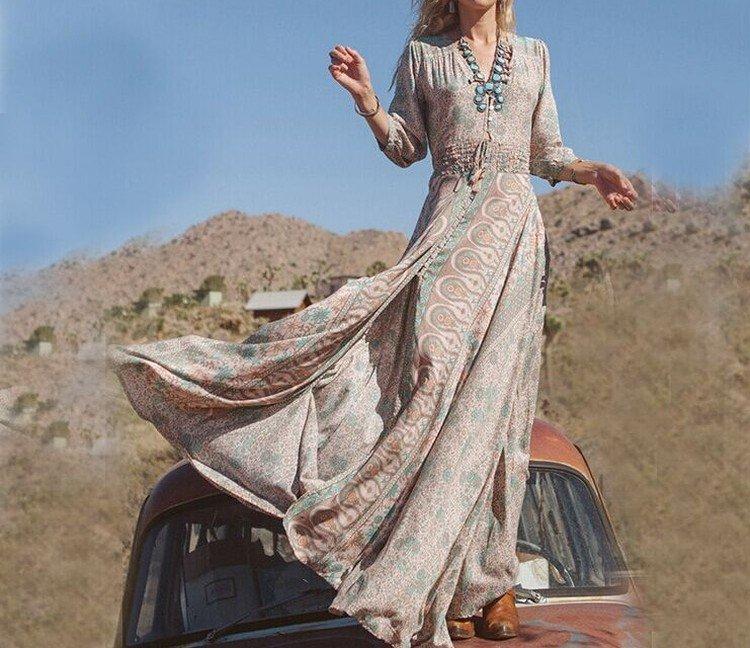 Šifónové šaty boho Šifónové šaty boho