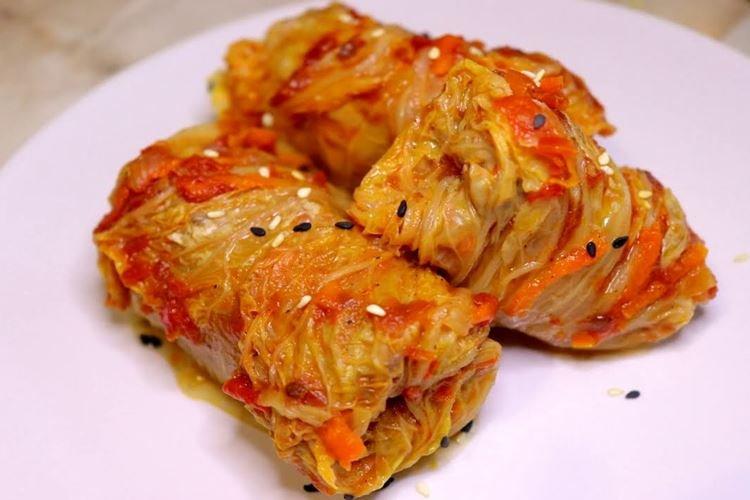 Pekingská kapusta plnená pohánkou Pekingská kapusta plnená pohánkou