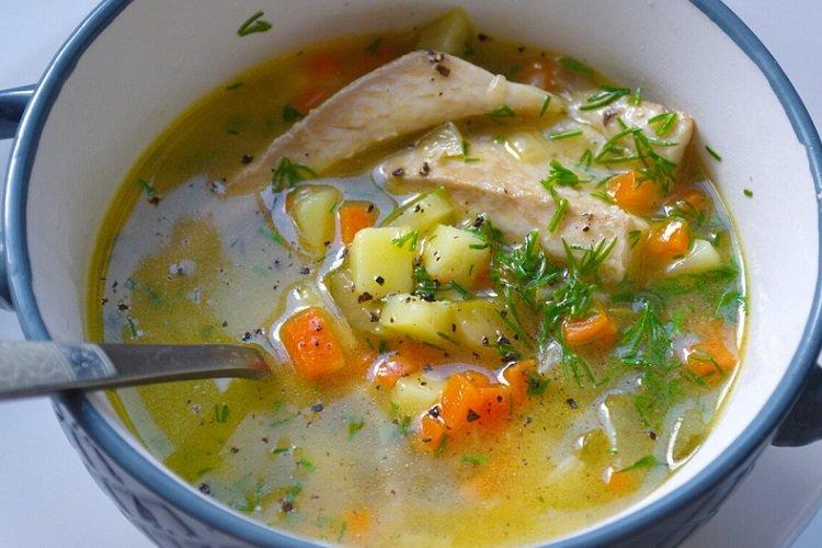 Trout fish soup with pickles Trout fish soup with pickles