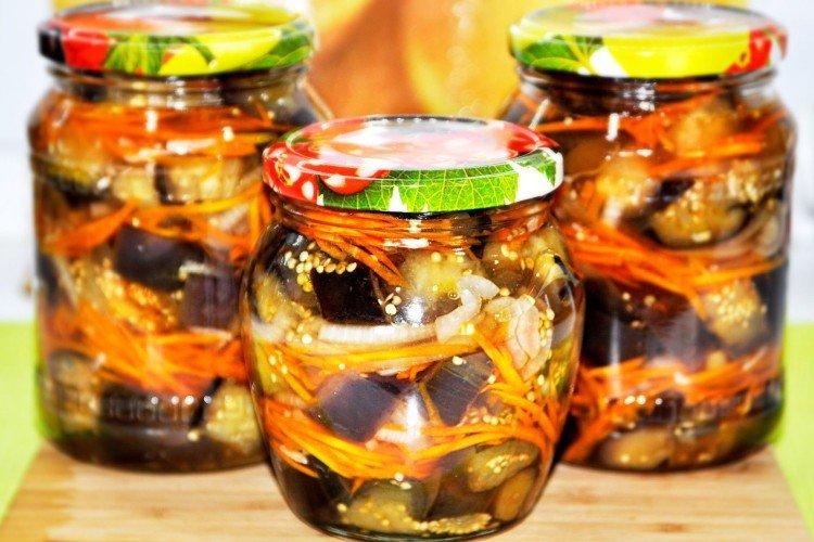 Baklažánový šalát s mrkvou na zimu Baklažánový šalát s mrkvou na zimu