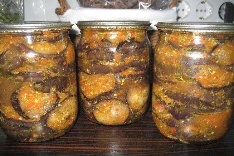 Baklažánový šalát v kruhoch Baklažánový šalát v kruhoch