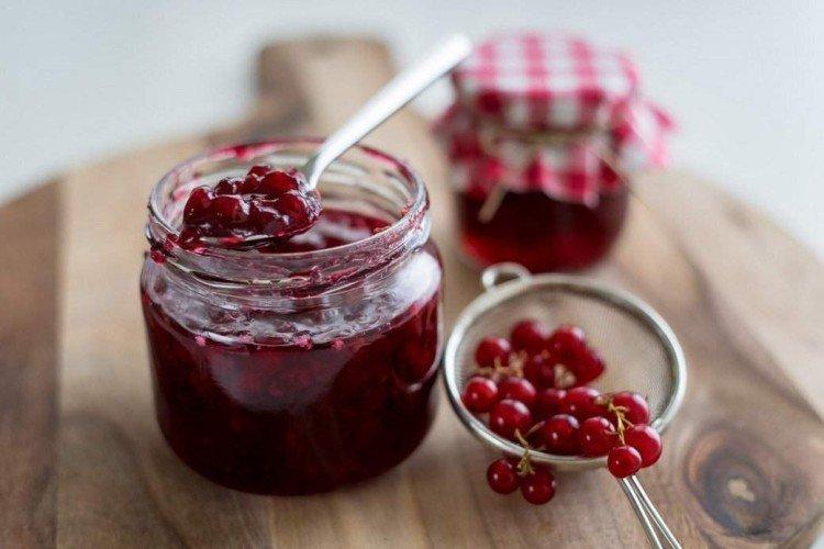 Džem z červených ríbezlí bez cukru Džem z červených ríbezlí bez cukru