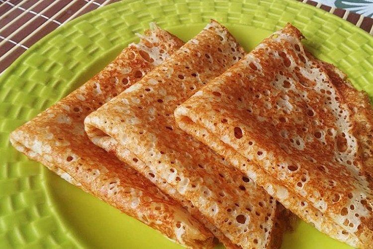 Prelamované palacinky s mliekom Prelamované palacinky s mliekom