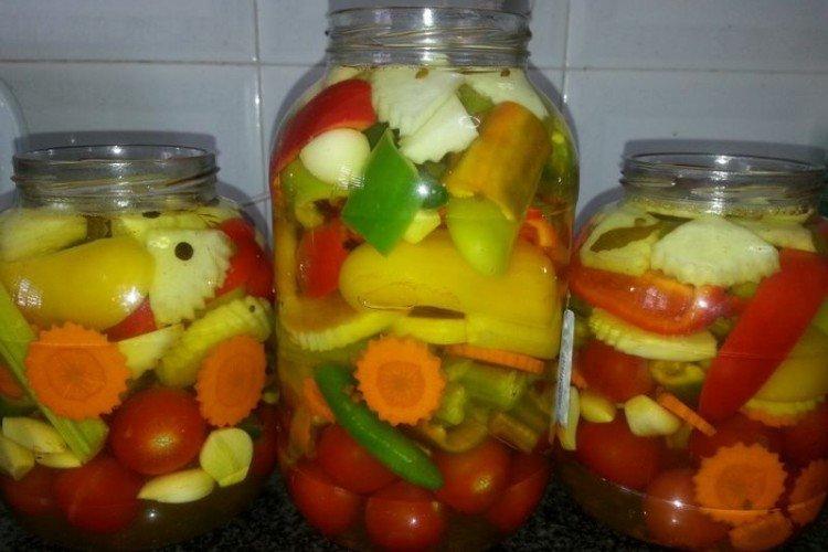 Squash so zeleninou na zimu Squash so zeleninou na zimu