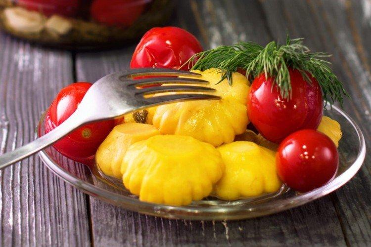 Squash s paradajkami na zimu Squash s paradajkami na zimu