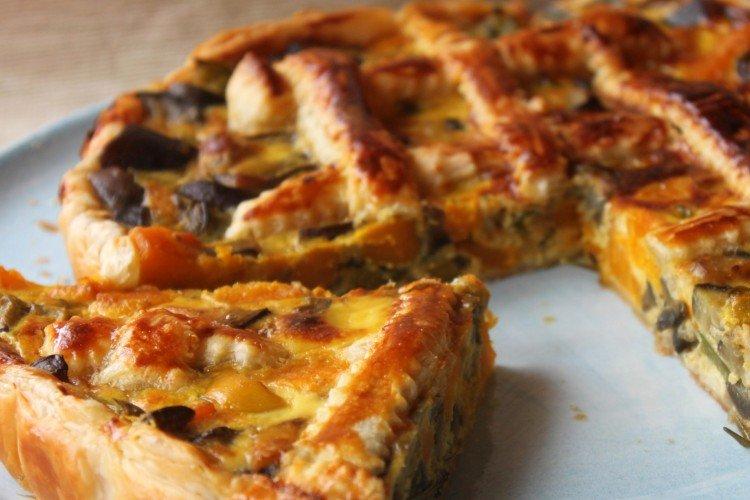 Baklažánový želé koláč Baklažánový želé koláč
