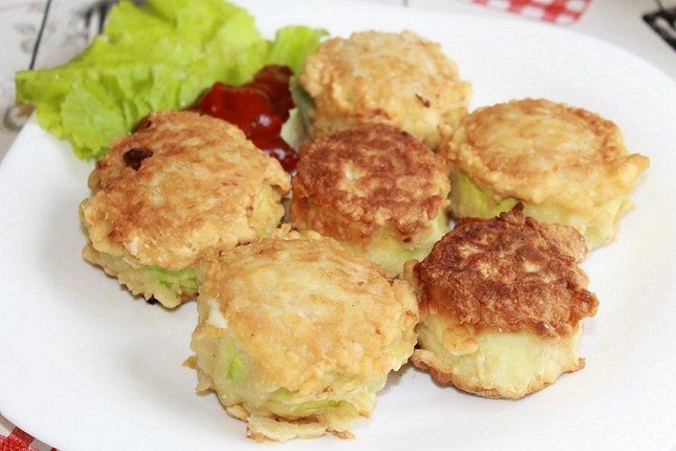 Plnené cukety s mletým mäsom v cestíčku Plnené cukety s mletým mäsom v cestíčku