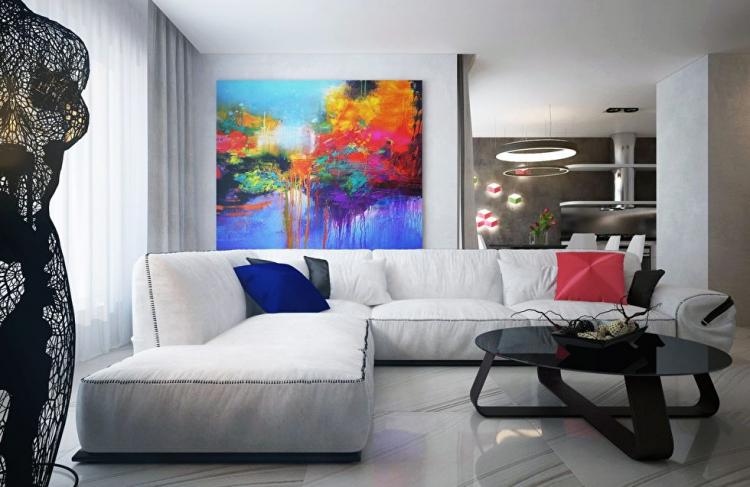 Интериор на апартамент в жилищен комплекс Obolon Residences, Киев