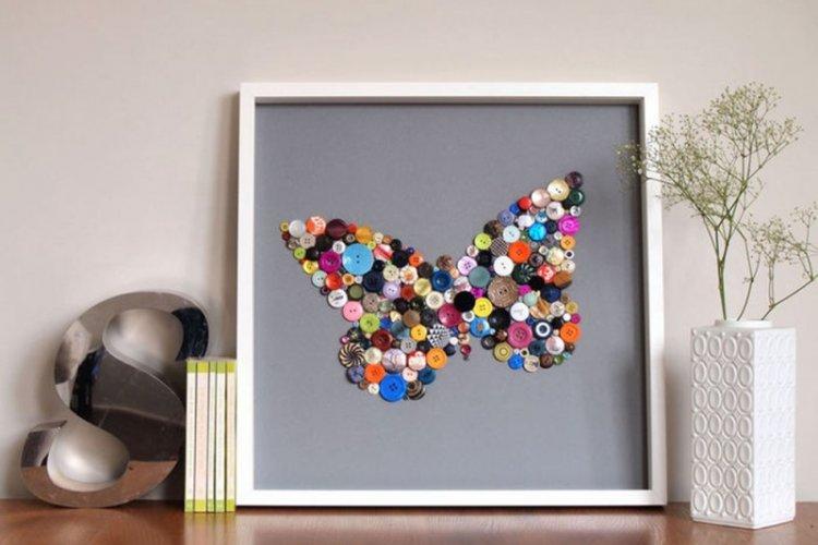 DIY tlačidlové obrazy DIY tlačidlové obrazy