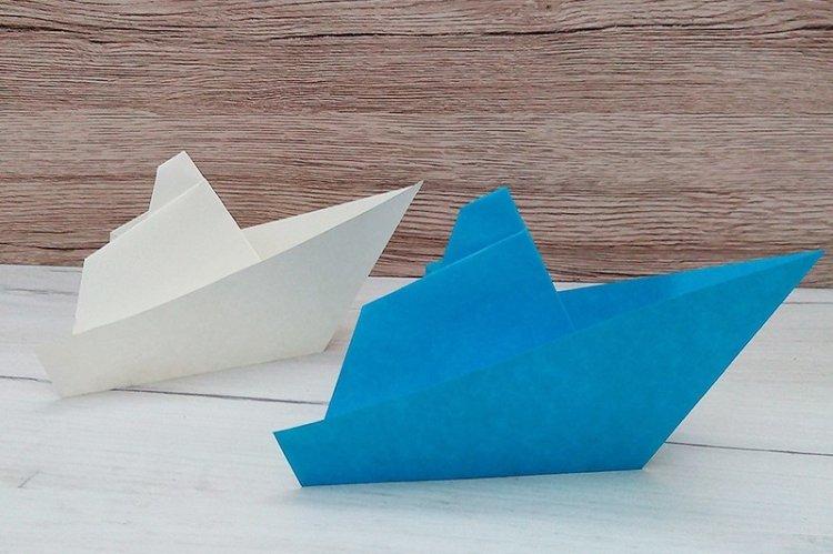 DIY papierový čln DIY papierový čln