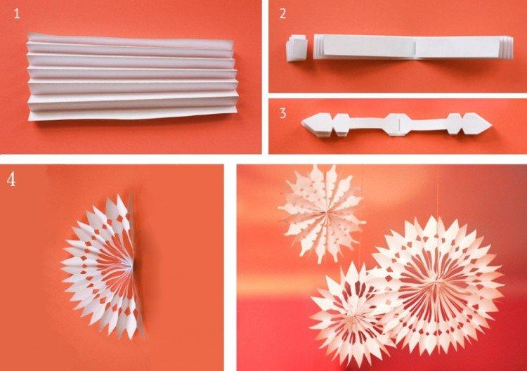DIY papierové snehové vločky - fotografie a nápady DIY papierové snehové vločky - fotografie a nápady
