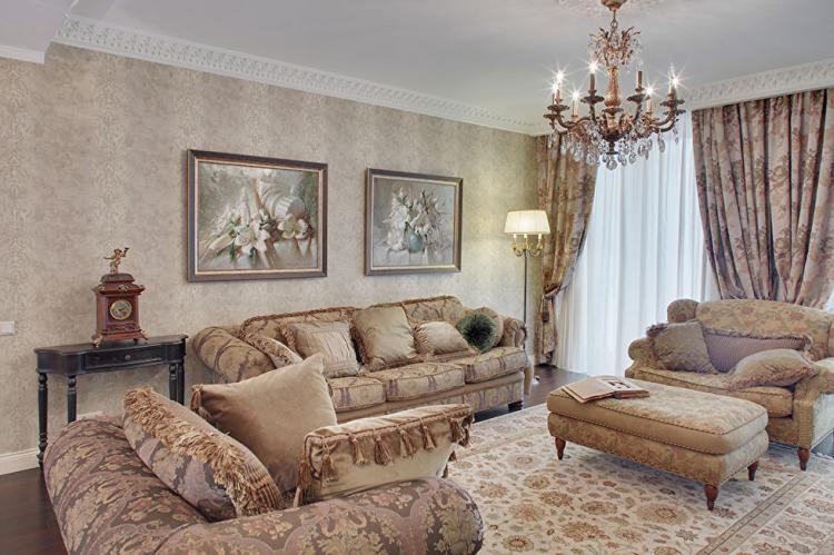 Dzīvokļa interjers Klasisks motīvs