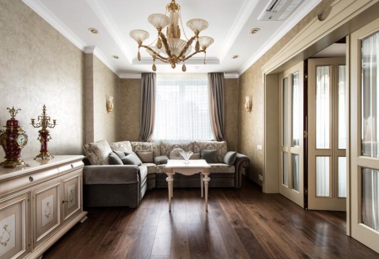 Design of an apartment in the residential complex Solovinaya Roscha, 120 m2