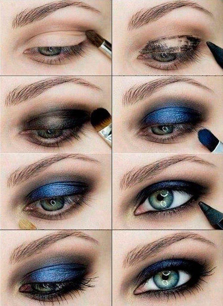 Večerný makeup pre modré oči Večerný makeup pre modré oči
