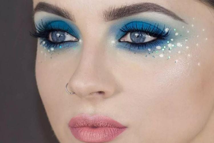 Glitter - Make -up pre modré oči Glitter - Make -up pre modré oči