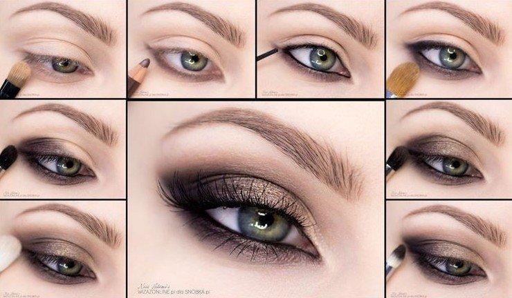 Smoky Ice - make -up Zelené oči Smoky Ice - make -up Zelené oči