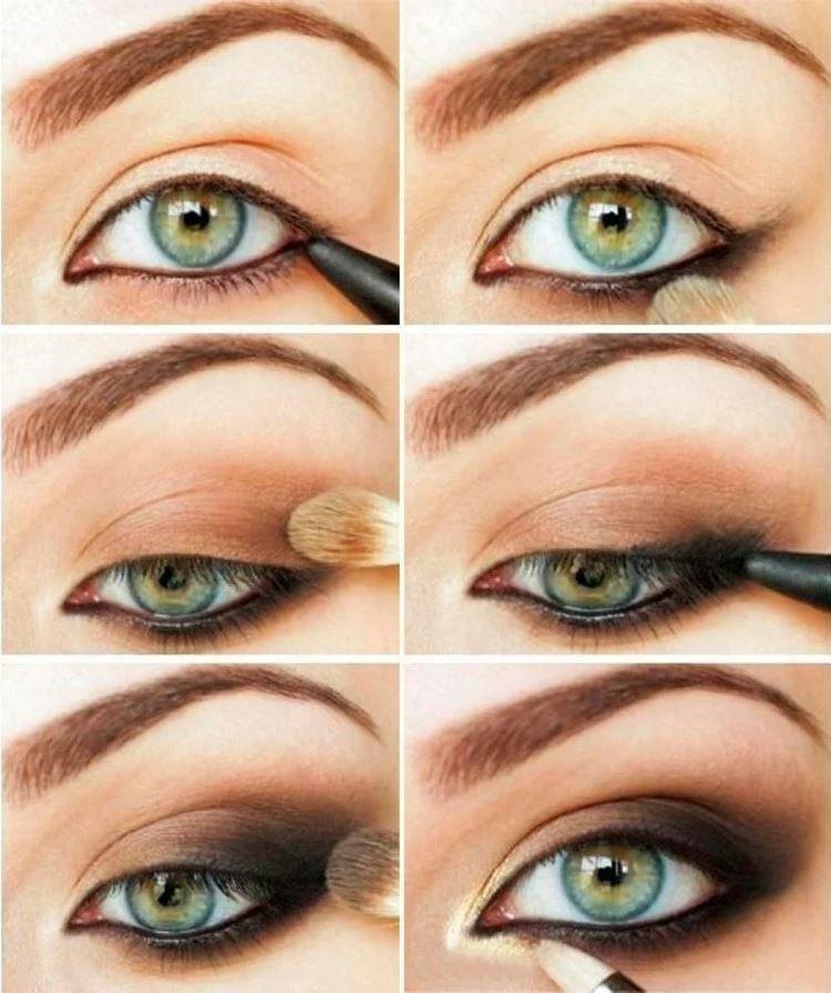 Make -up pre zelené oči - fotografie krok za krokom Make -up pre zelené oči - fotografie krok za krokom