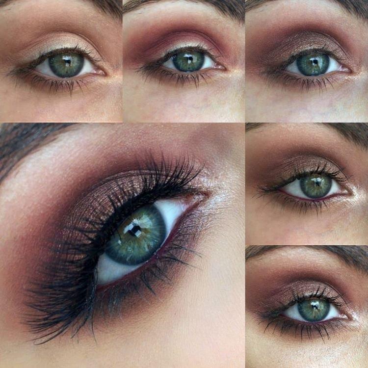 Make -up pre zelené oči - fotografie krok za krokom Make -up pre zelené oči - fotografie krok za krokom