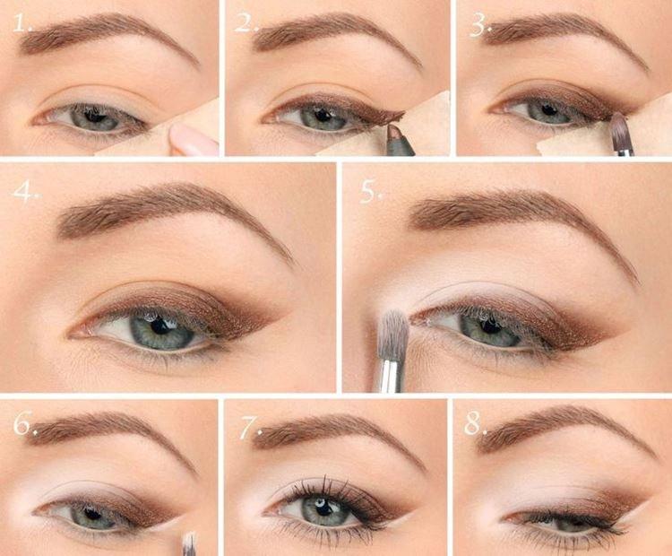 Make -up pre zelené oči - fotografie krok za krokom Make -up pre zelené oči - fotografie krok za krokom