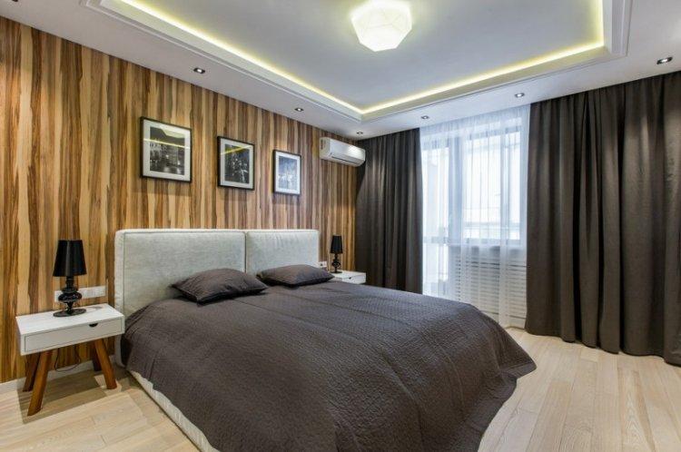 Matné napínané stropy v spálni Matné napínané stropy v spálni