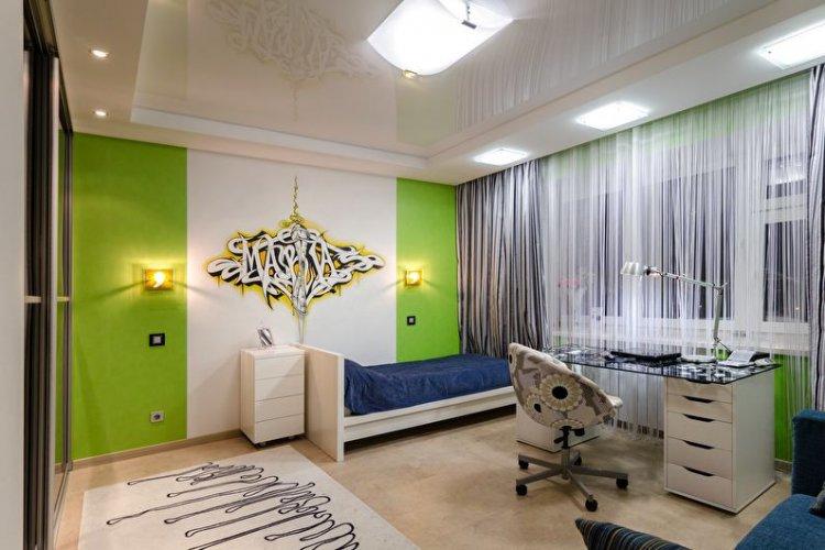 Dvojúrovňové napínacie stropy v detskej izbe Dvojúrovňové napínacie stropy v detskej izbe