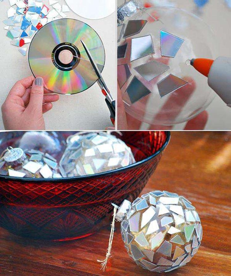 Disco guľa - DIY hračky na vianočný stromček Disco guľa - DIY hračky na vianočný stromček