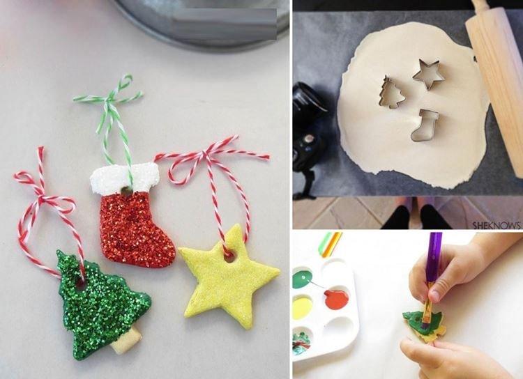 DIY vianočné hračky zo slaného cesta na vianočný stromček DIY vianočné hračky zo slaného cesta na vianočný stromček