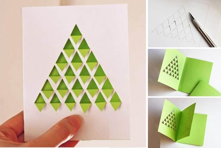 DIY vianočná pohľadnica so slotmi DIY vianočná pohľadnica so slotmi