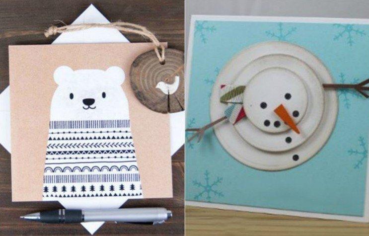 DIY vianočné pohľadnice - fotografie a nápady DIY vianočné pohľadnice - fotografie a nápady