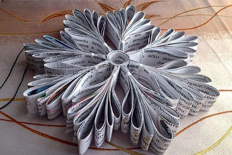 DIY volumetrická papierová snehová vločka - fotografie a nápady DIY volumetrická papierová snehová vločka - fotografie a nápady