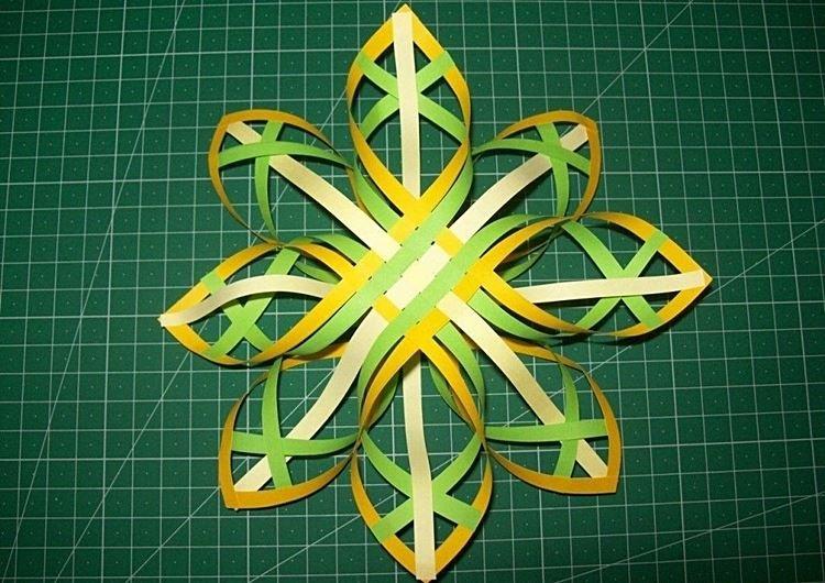 DIY volumetrická papierová snehová vločka - fotografie a nápady DIY volumetrická papierová snehová vločka - fotografie a nápady
