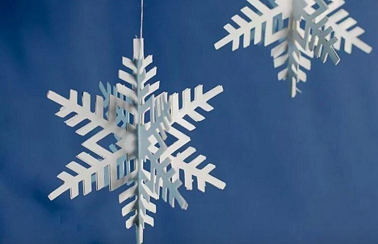 DIY volumetrická papierová snehová vločka - fotografie a nápady DIY volumetrická papierová snehová vločka - fotografie a nápady