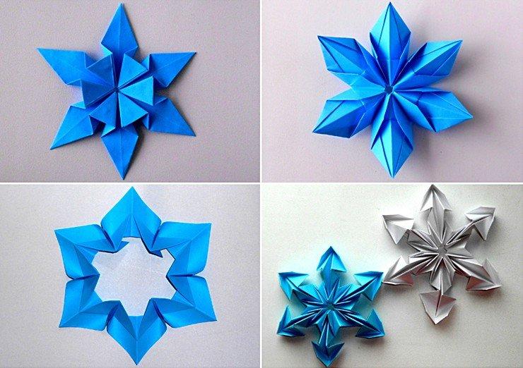 DIY volumetrická papierová snehová vločka - fotografie a nápady DIY volumetrická papierová snehová vločka - fotografie a nápady