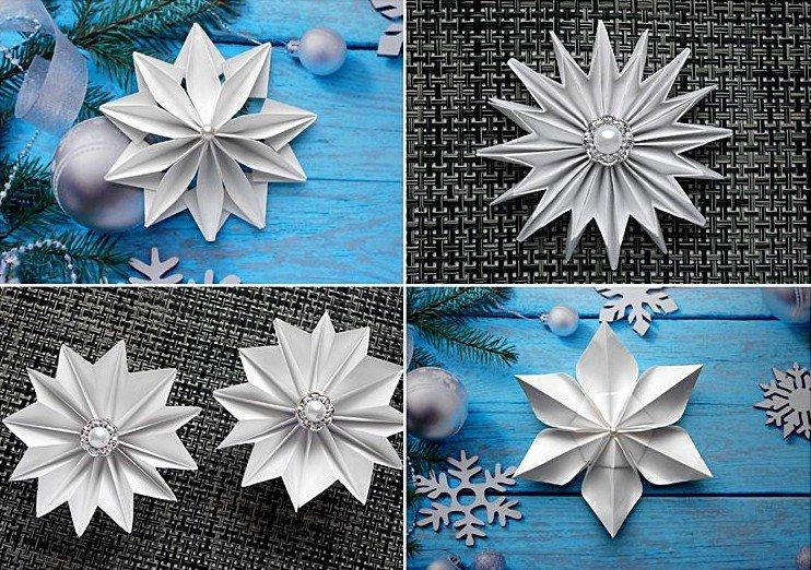 DIY volumetrická papierová snehová vločka - fotografie a nápady DIY volumetrická papierová snehová vločka - fotografie a nápady